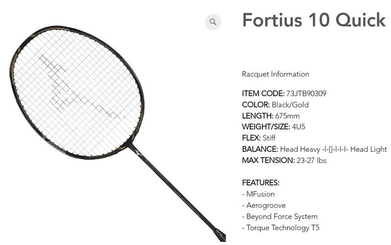 mizuno badminton racket chart